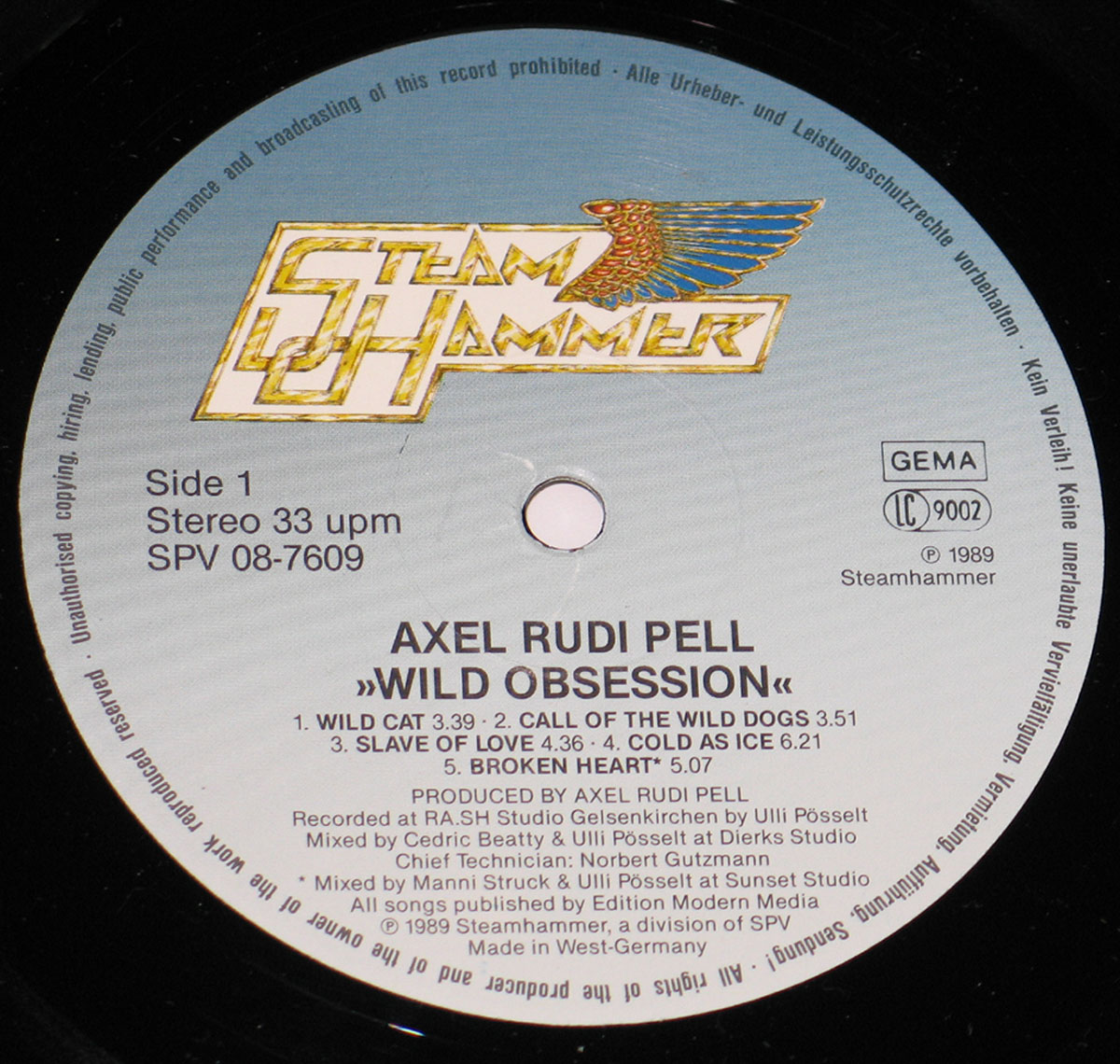 High Resolution Photo #10 axel rudi pell wild obsession